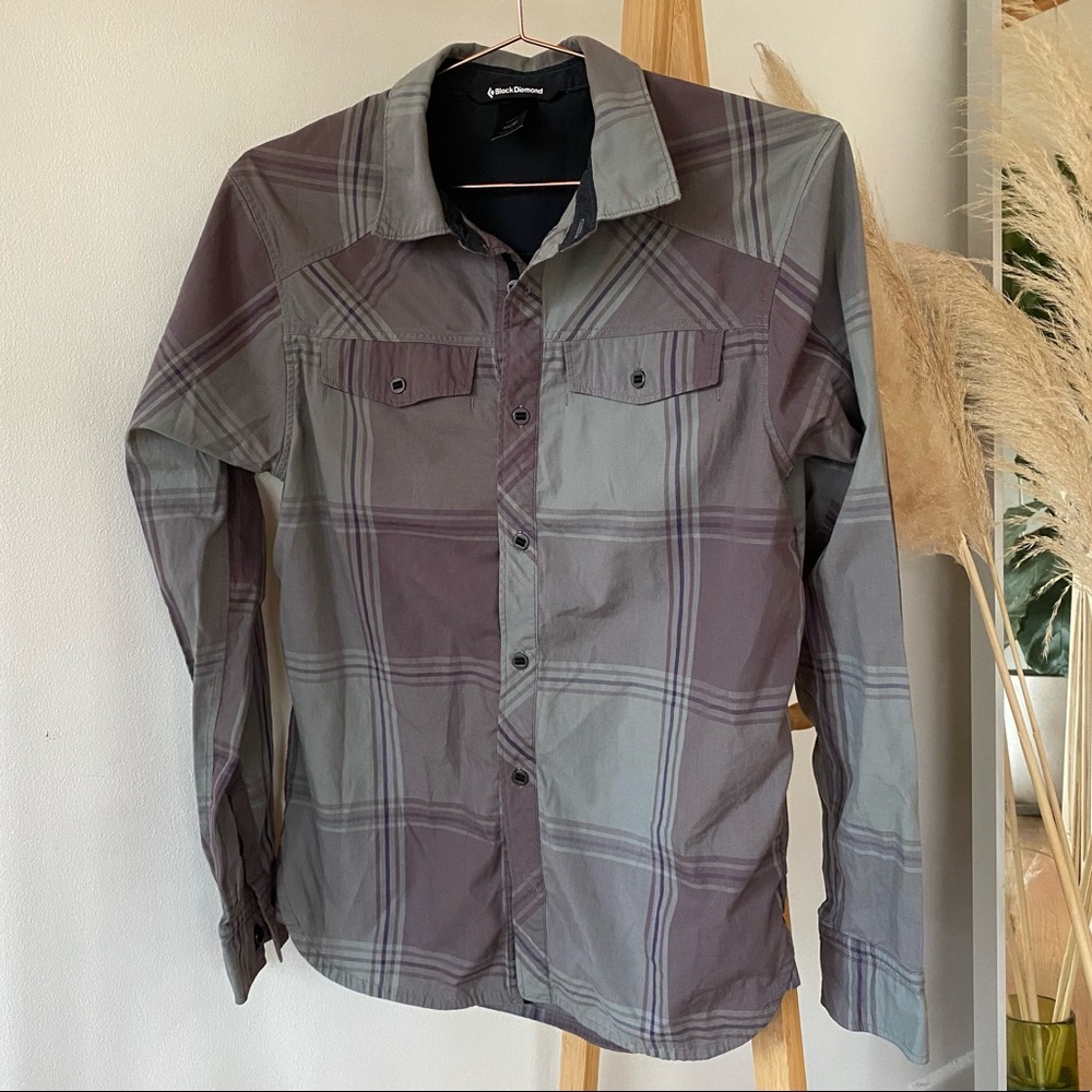 Black Diamond Mens Button Up Shirt